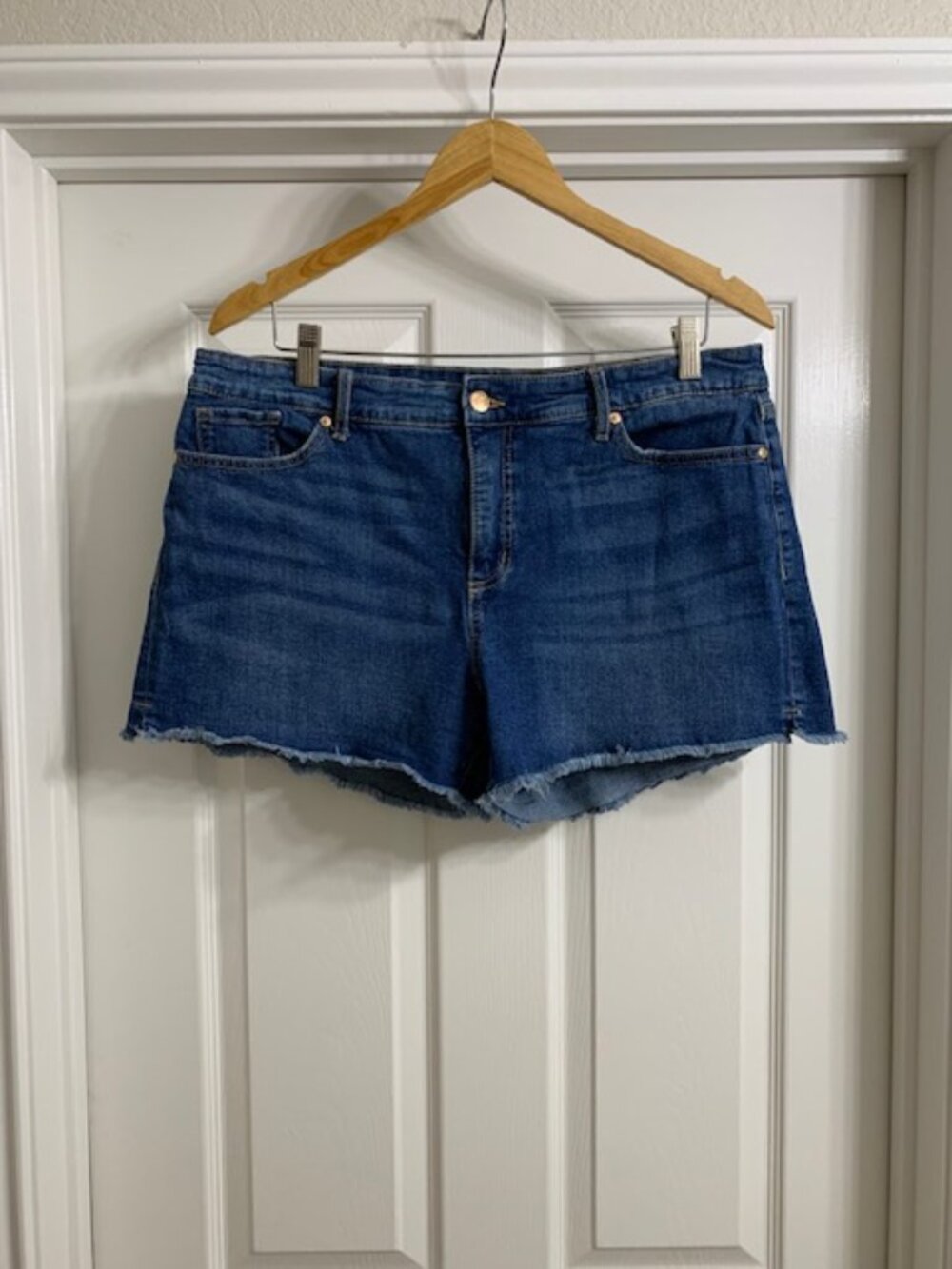 Sofia Jeans Chi Short Denim Shorts, Size 14
